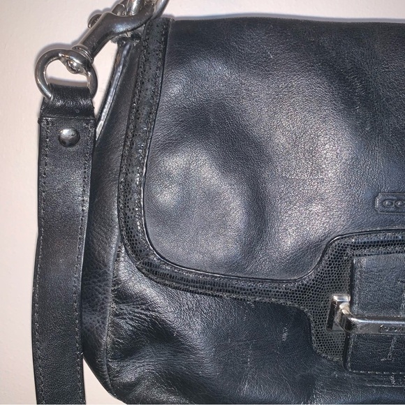 Coach Black Leather Crossbody Bag - Picture 9 of 15